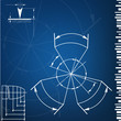 abstract techno background. vector. EPS10