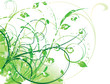 abstract flower Illustration vector spring summer green