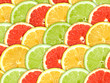 Background with citrus-fruit slices Background with citrus-fruit slices