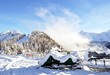 piste da sci sulle alpi