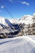 piste da sci sulle alpi
