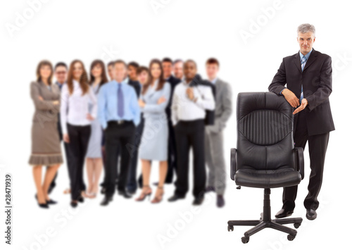 Photo: contemporary office chair and businessman contemporary office chair and businessman