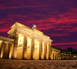 Abendstimmung am Brandenburger Tor in Berlin