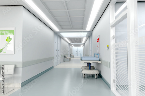 Photo: Hospital corridor Hospital corridor