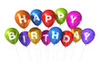 Illustration: Happy Birthday balloons Happy Birthday balloons