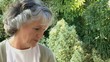 Worried old woman