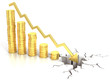 financial crisis 3d concept financial crisis 3d concept