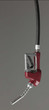 red handled gas nozzle attached to a pipe red handled gas nozzle attached to a pipe