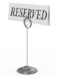 reserved sign isolated over white reserved sign isolated over white