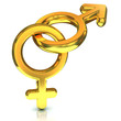 male and female sex symbols crossed