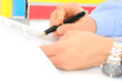 Photo: Businessman is checking a contract Businessman is checking a contract