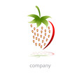 Logo strawberry # Vector