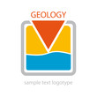 Logo geologist. Search of water # Vector