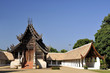 Old temple building.The wooden back,Exquisite craftsmanship Old temple building.The wooden back,Exquisite craftsmanship
