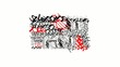 St. Valentine multilanguage words collage animation on white