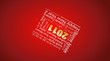 2011 multilanguage words animation  - Happy New Year on red