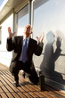 Businessman praying