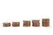 stacks of dimes