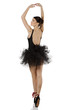 cute ballerina in pointe