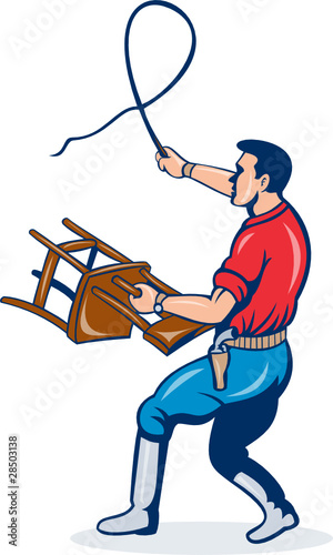 Vector: lion tamer with whip and chair lion tamer with whip and chair