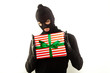gangster mit geschenk