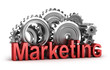 Marketing in the movement. Isolated concept Marketing in the movement. Isolated concept
