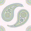 Multicolored paisley. Vector illustration.