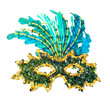 carnival mask isolated on white