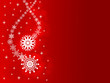 Christmas card with snowflakes