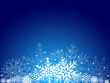 Christmas card with snowflakes