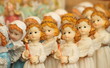 christmas angelic figurine with Bethlehem star in hand christmas angelic figurine with Bethlehem star in hand