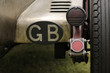 Detail of a vintage racing car