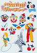 vector circus clowns