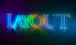 3D Typografie Layout