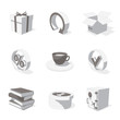 gray 3D icon set  04