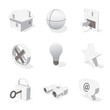 gray 3D icon set 01