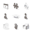 gray 3D icon set  05