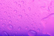 water drops on purple background