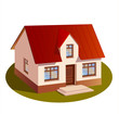 model of three dimensions family  house