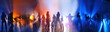 Dancing people in a disco