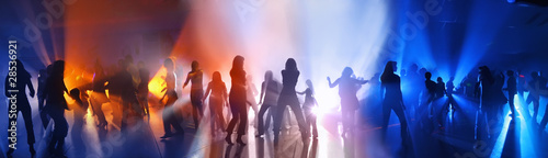 Photo: Dancing people in a disco Dancing people in a disco