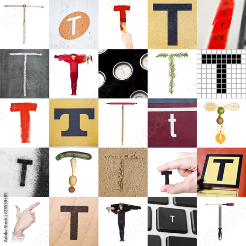 Photo: Collage of Letter T Collage of Letter T