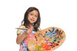 Little Girl with colorful palette