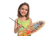 Little Girl with colorful palette