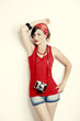 Pin-up girl with a camera Pin-up girl with a camera