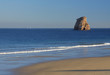 Island and beach in Hendaia, France