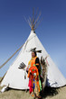 American Indian in Front of Tee Pee