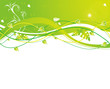 abstract flower Illustration vector spring summer green