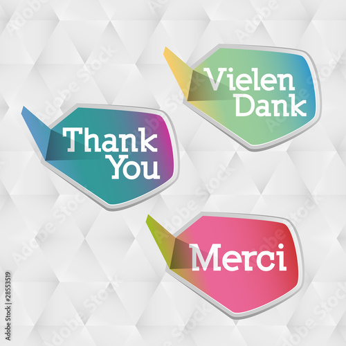 Vector: Thank you - grateful bubbles (vector) Thank you - grateful bubbles (vector)