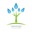Logo tree natural gas # Vector